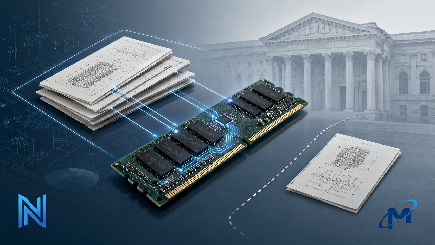 Netlist v. Micron Federal Circuit patent dispute involving PTAB obviousness, computer memory technology, and extra-petition prior art