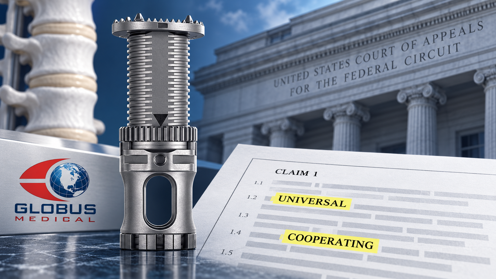 Federal Circuit patent claim construction in Moskowitz v. Globus involving spinal implants, limiting preambles, and unconstrued claim terms